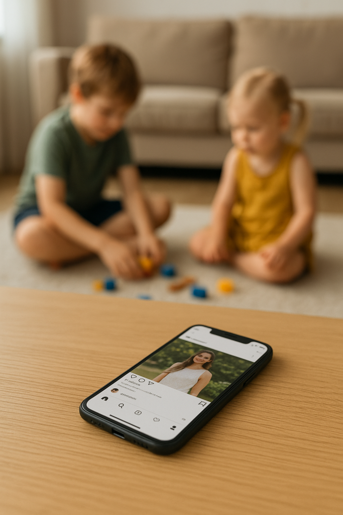 Neglected children because of phone usage