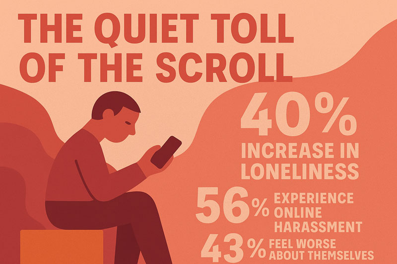 Stats about loneliness on social media